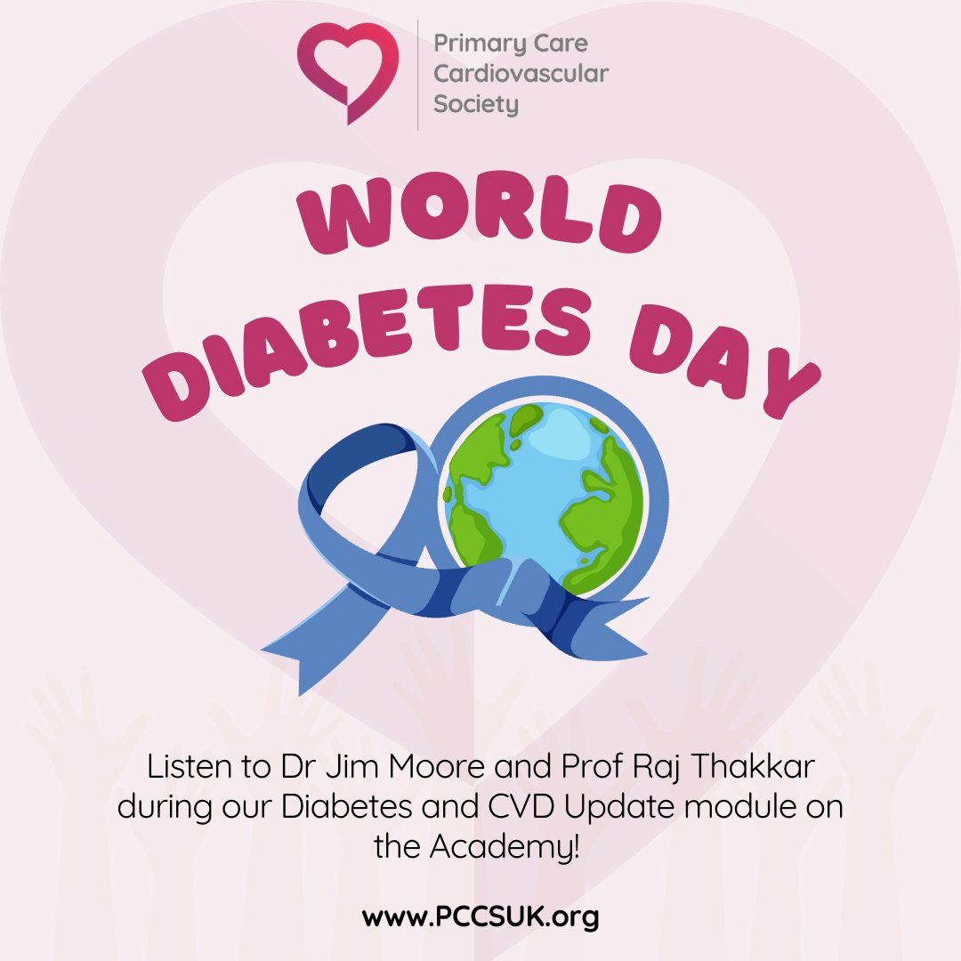 Primary Care Cardiovascular Society (@pccs_uk) on Twitter photo On World Diabetes Day watch <a href="/DrRajThakkar/">Prof Raj Thakkar</a> and Dr Jim Moore discuss the importance of an integrated and holistic approach to the management of type 2 diabetes, to reduce the significant cardio-renal risk in this cohort of patients. pccsuk.org/academy/12/car… On World Diabetes Day watch <a href="/DrRajThakkar/">Prof Raj Thakkar</a> and Dr Jim Moore discuss the importance of an integrated and holistic approach to the management of type 2 diabetes, to reduce the significant cardio-renal risk in this cohort of patients. pccsuk.org/academy/12/car…