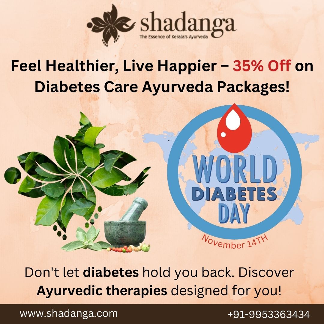 Shadanga_'s tweet photo. Living with diabetes can feel overwhelming, but it doesn’t have to define your life. With our 𝟑𝟓% 𝐎𝐅𝐅 on 𝐃𝐢𝐚𝐛𝐞𝐭𝐞𝐬 𝐂𝐚𝐫𝐞 𝐀𝐲𝐮𝐫𝐯𝐞𝐝𝐚 𝐏𝐚𝐜𝐤𝐚𝐠𝐞𝐬, we offer personalized treatments that work in harmony with your body. 
Contact:- +91-995336343
#DiabetesCare https://t.co/R54W0Fi5jF