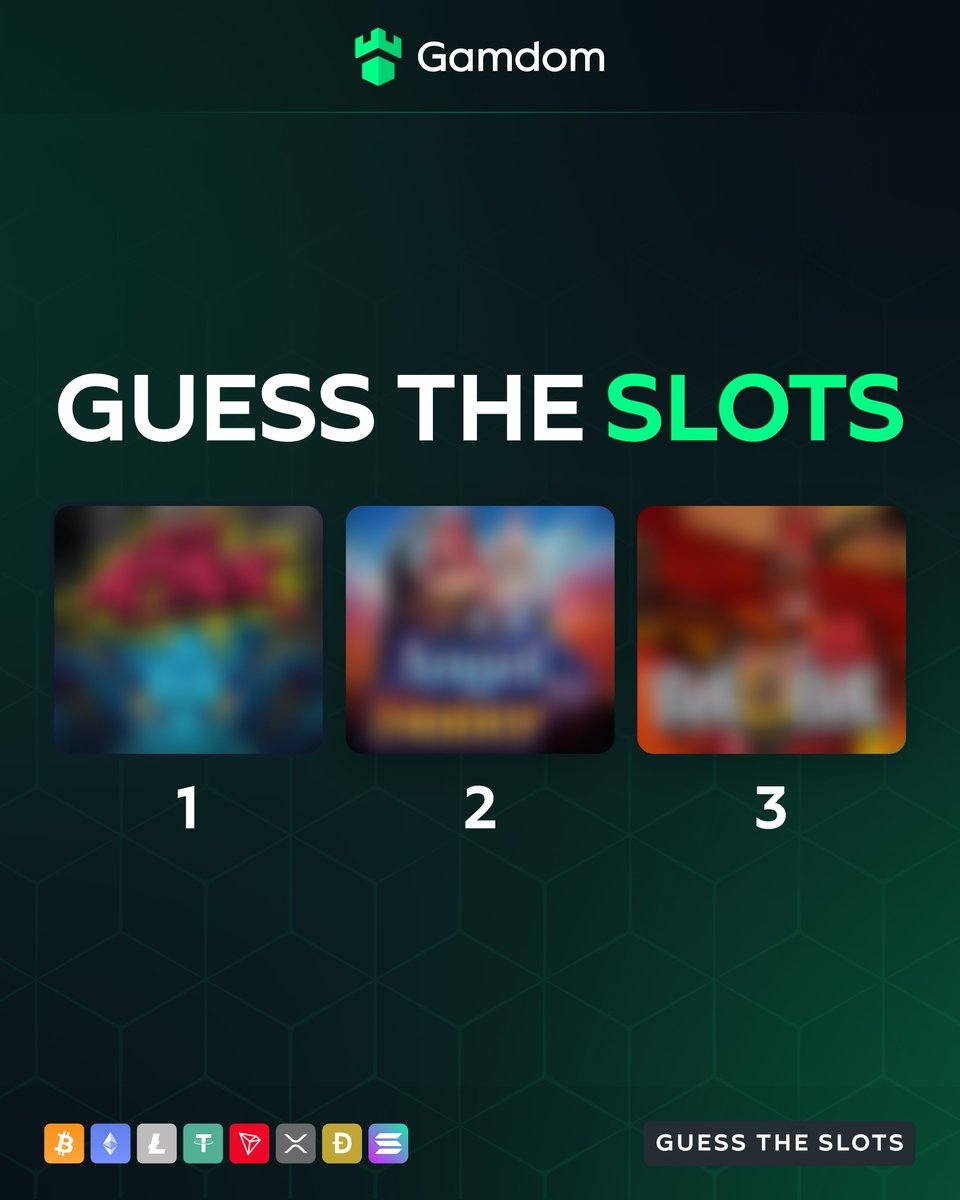 gamdom's tweet photo. 🎰 Guess the blurred slots! 🎰

Take a guess and you could be one of the lucky winners of random FREE spins! ✨

Comment your answer with your userID & repost! 🔥