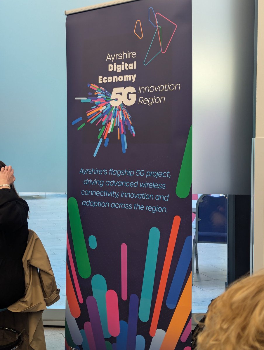 Delighted to be attending the Ayrshire 5G Innovation Regions showcase at Ayrshire College in Kilmarnock today and hearing about a range of fantastic projects.