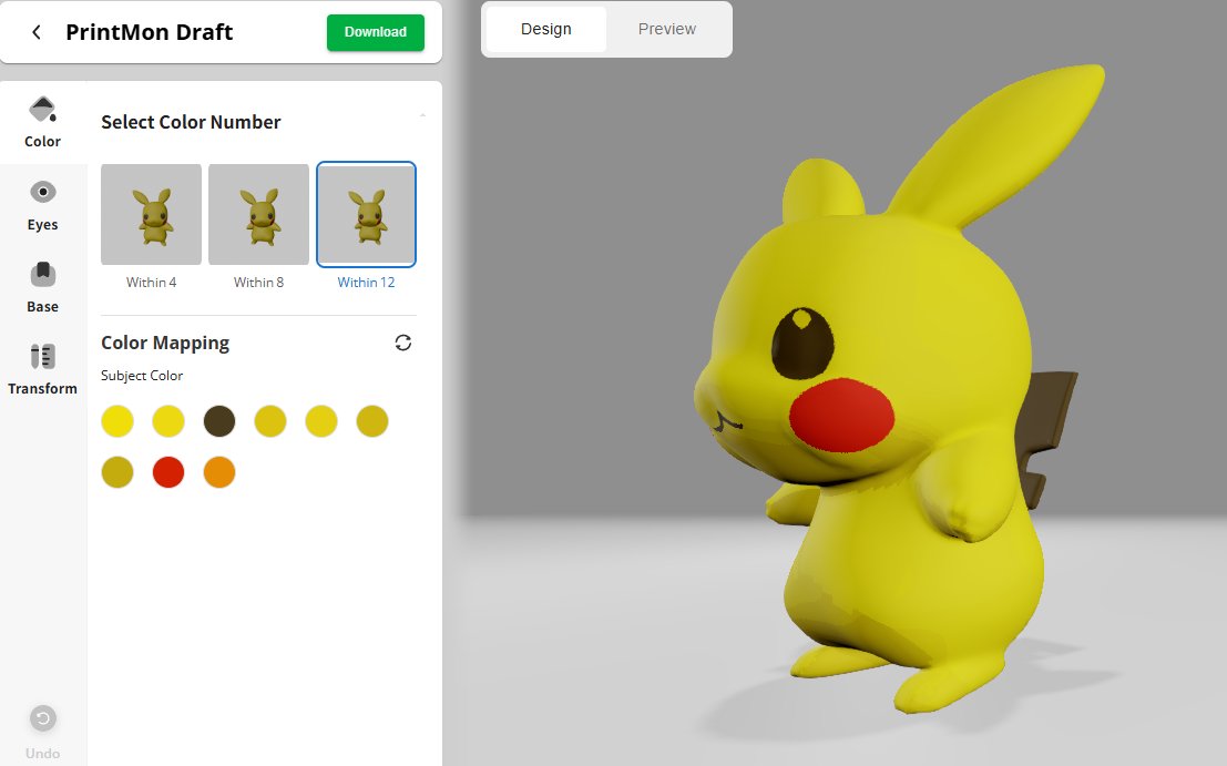 oodate's tweet image. bambuって3DプリンタメーカーのAIで３Dモデルが作れるサービスを遊んでたら、明らかにアカンやつ生成しちゃって草。

PrintMon Maker
makerworld.com/en/makerlab/pr…
#makerlab #bambulab #3Dプリンタ #AI