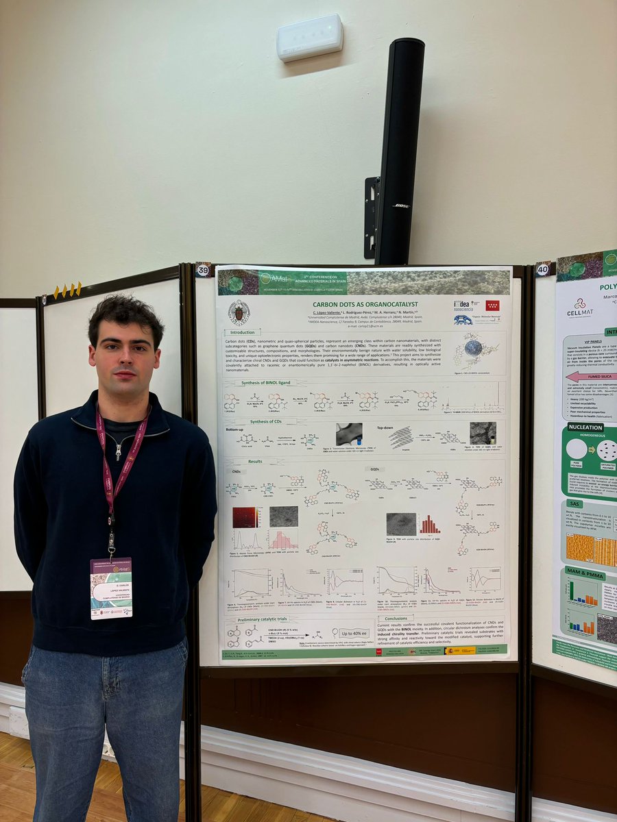 nazariolab's tweet image. Our group members participating in the fantastic 3rd Conference on Advanced Materials in Spain (AMatS 2024) held in Valladolid this week. Jesus Navarro, @jepatinoa @CLopezValiente and @GHrehoret
Great work!!