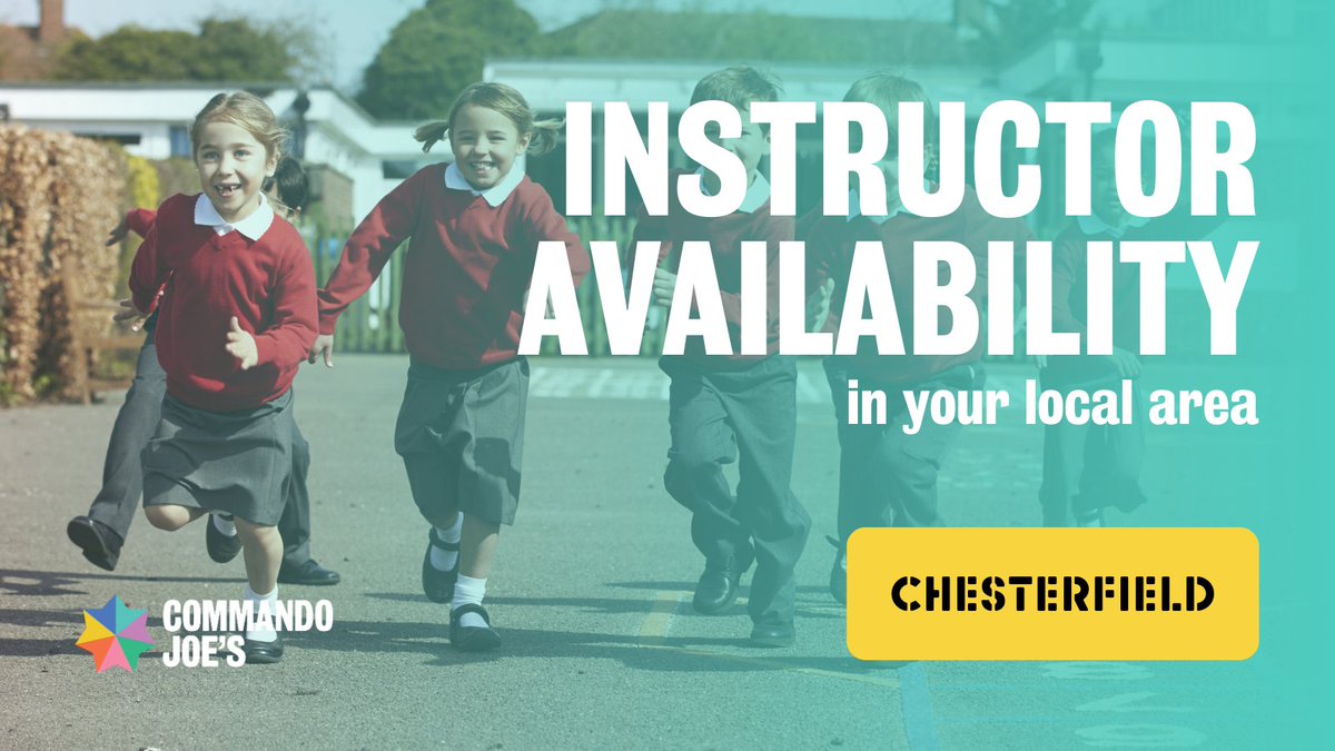 CommandoJoes's tweet photo. 📢 Instructors Available in Chesterfield! Bring role models to your school to support character, resilience & teamwork development. Custom programmes, behaviour support, wellbeing sessions & more!

📩 Contact: info@commandojoes.co.uk 
#Chesterfield #Education #CharacterBuilding #CommandoJoes