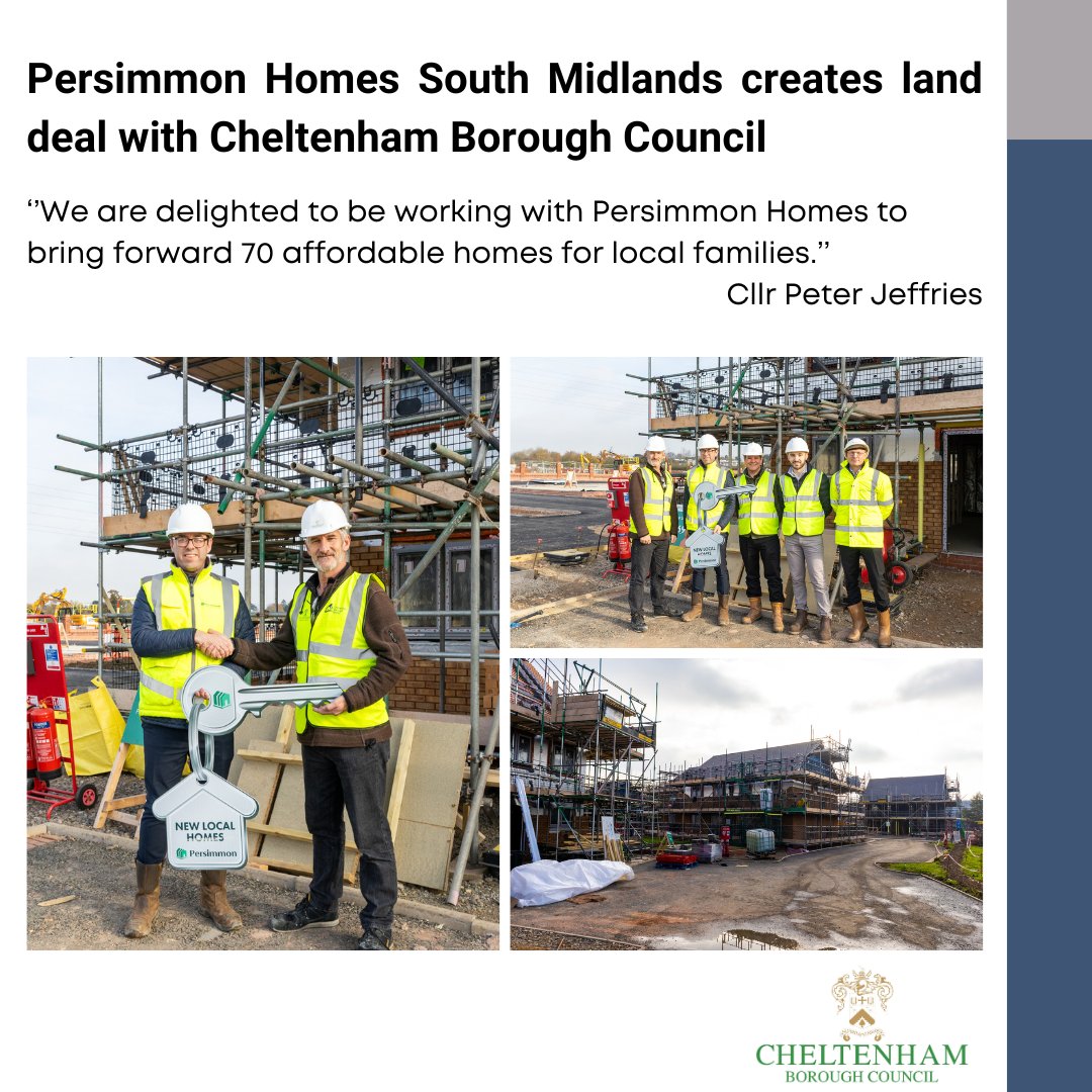 🏘️We're working with <a href="/PersimmonHomes/">persimmonhomes</a> to bring forward 70 affordable homes for families in need, at its Swindon Farm development.

#housing #Cheltenham #AffordableHomes
