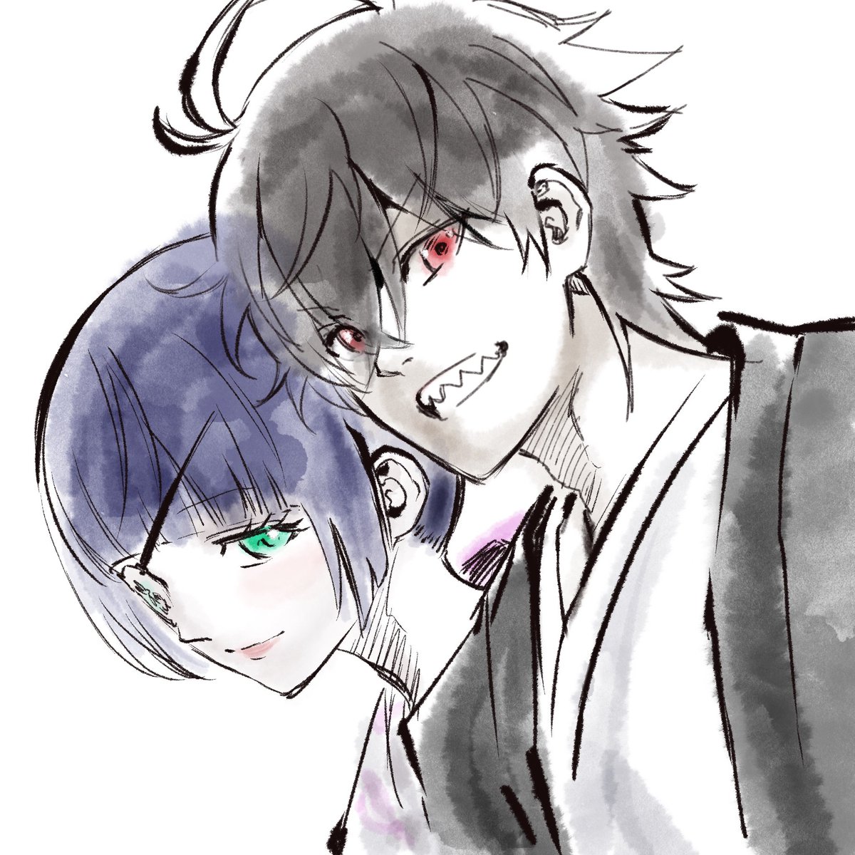 TheaIsAHuman's tweet photo. Miss you i miss you so much i miss you so much come back to me plz
#Rokubeni
#Rokuro
#Benio
#TwinStarExorcists https://t.co/pnyrzqZd6E