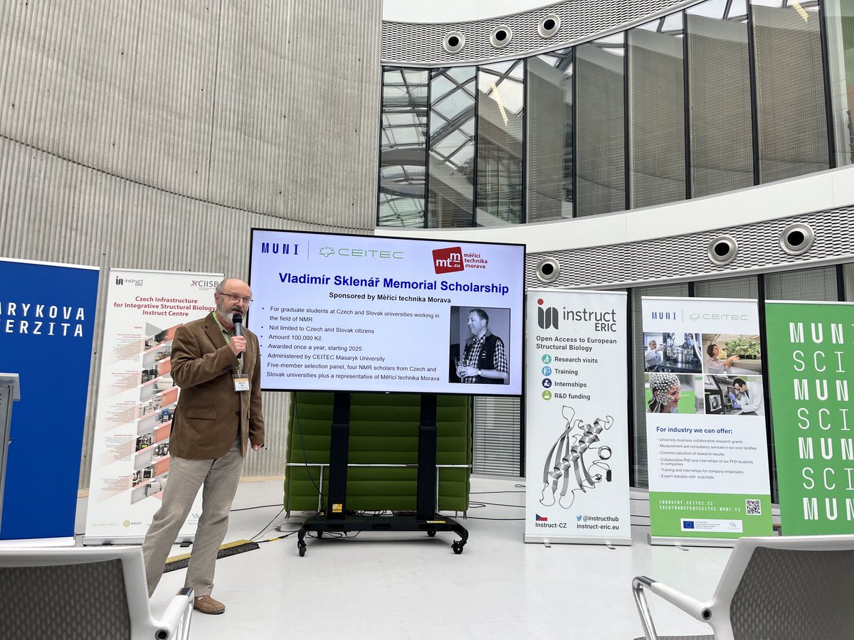 A fantastic new initiative in honour of Vladimir Sklenar to support a new generation of structural biologists 
Vladimir Sklenar Memorial Scholarship 
⁦<a href="/CEITEC_Brno/">CEITEC</a>⁩ ⁦<a href="/instructhub/">Instruct-ERIC</a>⁩ ⁦<a href="/CIISBInstructCZ/">CIISB Instruct-CZ</a>⁩