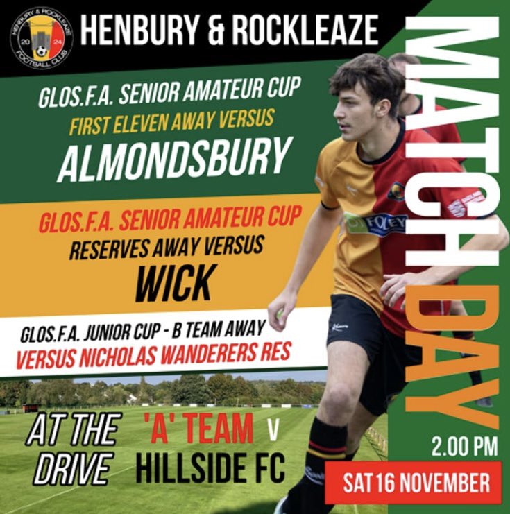 HenburyRocksFC's tweet image. Saturdays Fixtures

1️⃣ A v @Almondsbury_FC in County Cup
2️⃣ A v @wickowls in County Cup
🅰️ H v Hillside FC in Bristol Prem Combination Div 1
🅱️ A v @NicholasWands Res in County Cup
©️ A v @Portbristolmen in Suburban Division 3

#UTHR @swsportsnews