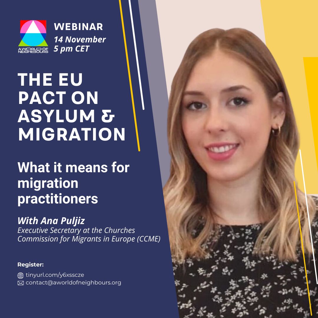 awon_program's tweet image. The #EUMigrationPact is criticised heavily - and for good reason. How does it impact the work of Migration Practitioners across Europe? Can we help fight its dehumanising effects?

Join us today at 5 pm CET to find out:  buff.ly/3YGE2W9

#AWorldOfNeighbours #AWoN