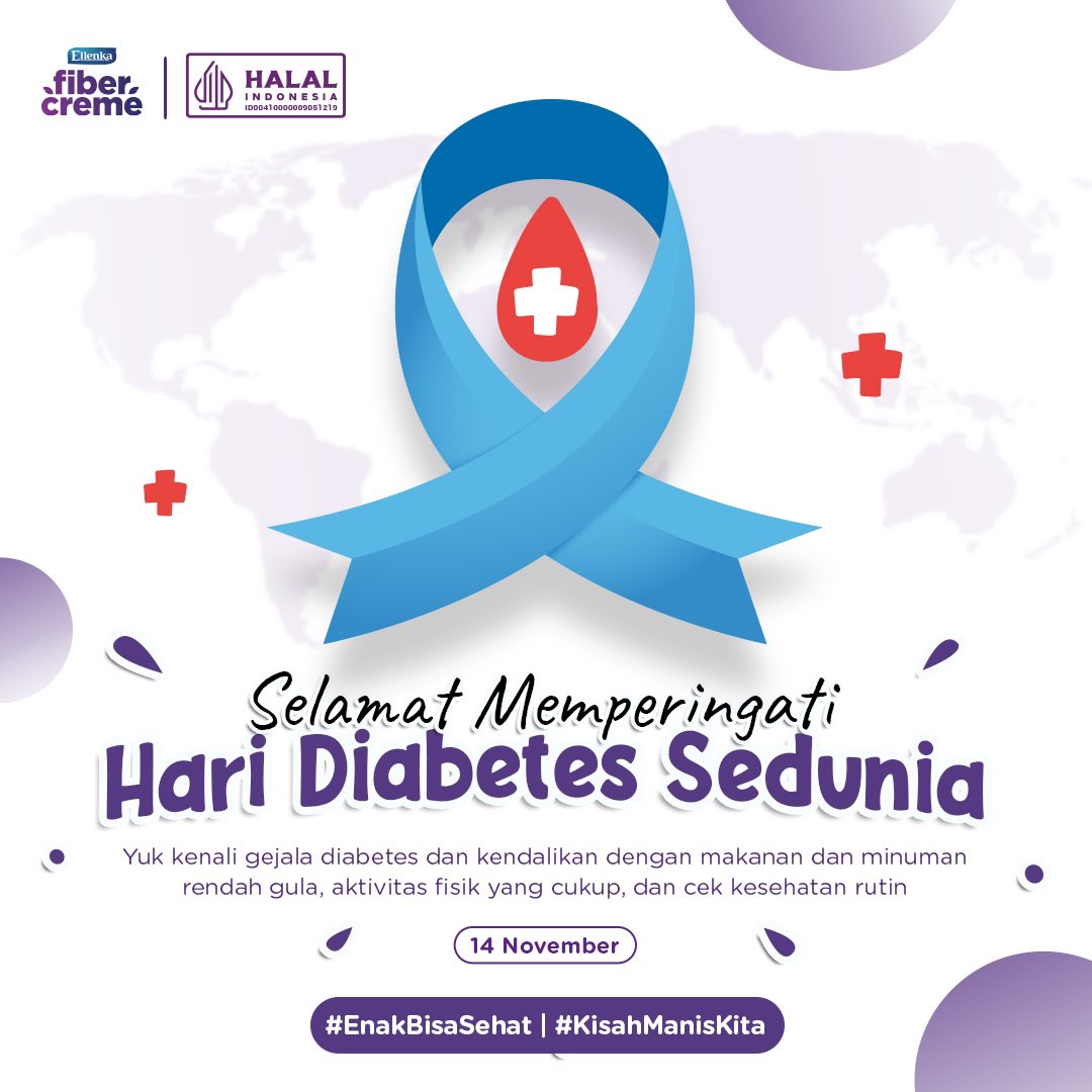 FiberCreme_id's tweet photo. Selamat Hari Diabetes Sedunia!

Yuk terus kontrol gula darahmu dan si kecil biar kalian bisa terus sehat dan nikmati #KisahManisKita 😉 https://t.co/KsVqJZpEve