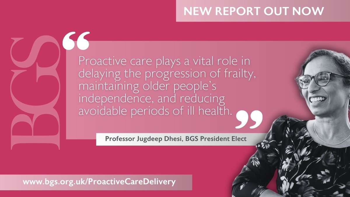 "Proactive care is key to delaying frailty, maintaining independence, and reducing avoidable ill health. We need a more equitable approach to care across the UK." ~ <a href="/JKDhesi/">Jugdeep Dhesi</a>, BGS President Elect
bgs.org.uk/policy-and-med…