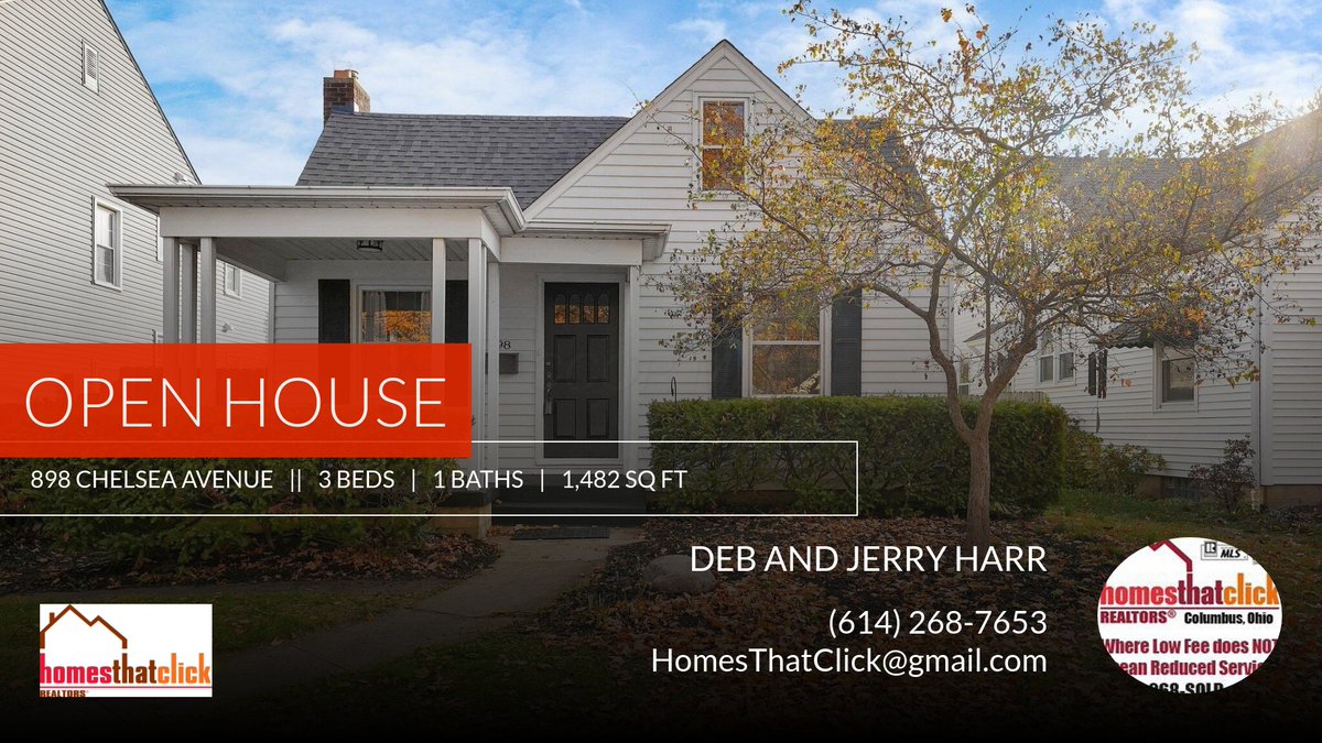 BEXLEY under $400,000 !!!This listing won't last! Take a look before it's gone. Feel free to ask any questions or give me a call at (614) 268-7653 📱! Open house: November 17th at 1:00 PM.

Homes that Click -Where Reduced Fee Does... homeforsale.at/898_CHELSEA_AV…