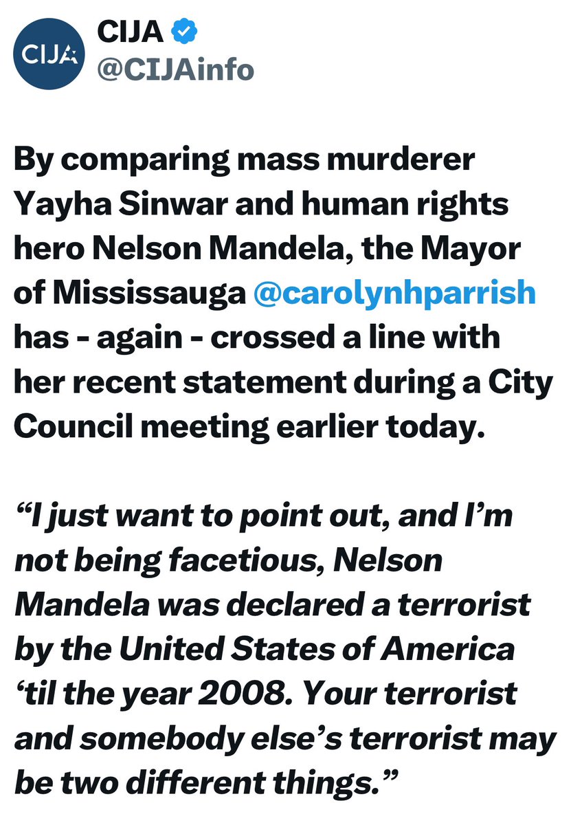 Likening Sinwar to Mandela is sickening. 

Retweet if you agree.