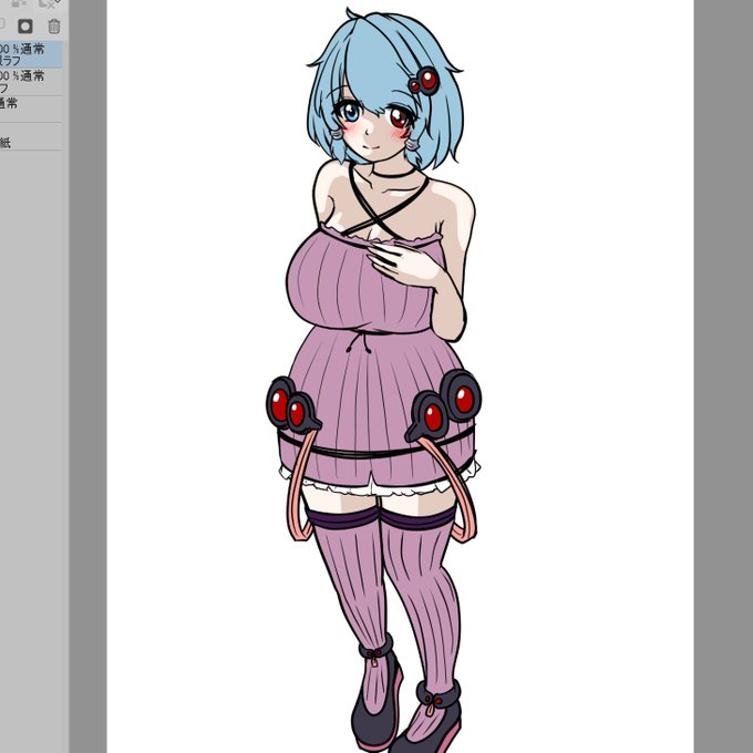 推しに推しの服着せてけのラフ
パーカーはまだです 