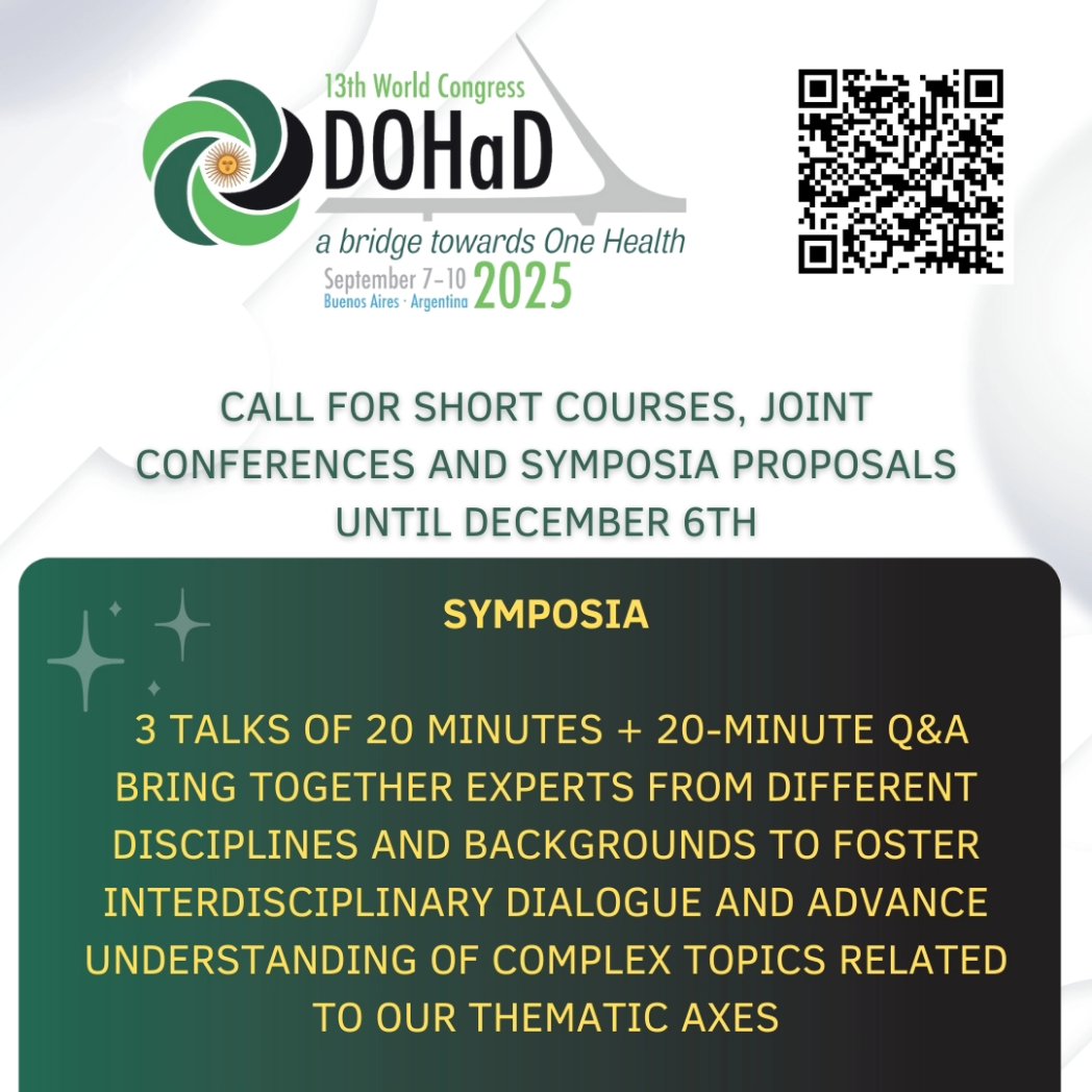 Latin American DOHaD Regional Society (@la_dohad) on Twitter photo Dear DOHaDers!!! We're waiting for your proposals for symposia, joint conferences, and short courses. <a href="/DOHaD_Society/">International DOHaD Society</a> <a href="/DOHaDChile/">DOHaDChile</a> <a href="/BrasilDohad/">DOHaD Brasil</a> <a href="/DOHaD_Colombia/">DOHaDColombia</a> <a href="/DOHaD_AR/">DOHaD Argentina</a> <a href="/EuropeanDOHaD/">European DOHaD Society</a> <a href="/USDOHaD/">US DOHaD</a> <a href="/Dohadcanada/">DOHaD CANADA</a> <a href="/DOHaDAfrica/">DOHaDAfrica</a> Dear DOHaDers!!! We're waiting for your proposals for symposia, joint conferences, and short courses. <a href="/DOHaD_Society/">International DOHaD Society</a> <a href="/DOHaDChile/">DOHaDChile</a> <a href="/BrasilDohad/">DOHaD Brasil</a> <a href="/DOHaD_Colombia/">DOHaDColombia</a> <a href="/DOHaD_AR/">DOHaD Argentina</a> <a href="/EuropeanDOHaD/">European DOHaD Society</a> <a href="/USDOHaD/">US DOHaD</a> <a href="/Dohadcanada/">DOHaD CANADA</a> <a href="/DOHaDAfrica/">DOHaDAfrica</a>