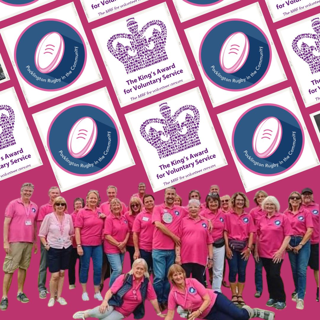 Congratulations to our friends at <a href="/pockritc/">Pocklington Rugby in the Community</a> on receiving the prestigious King’s Award for Voluntary Service 2024!  👏

We've been proud to support this wonderful organisation for a couple of years, and it’s a fantastic recognition of all the hard work they do. Well deserved!