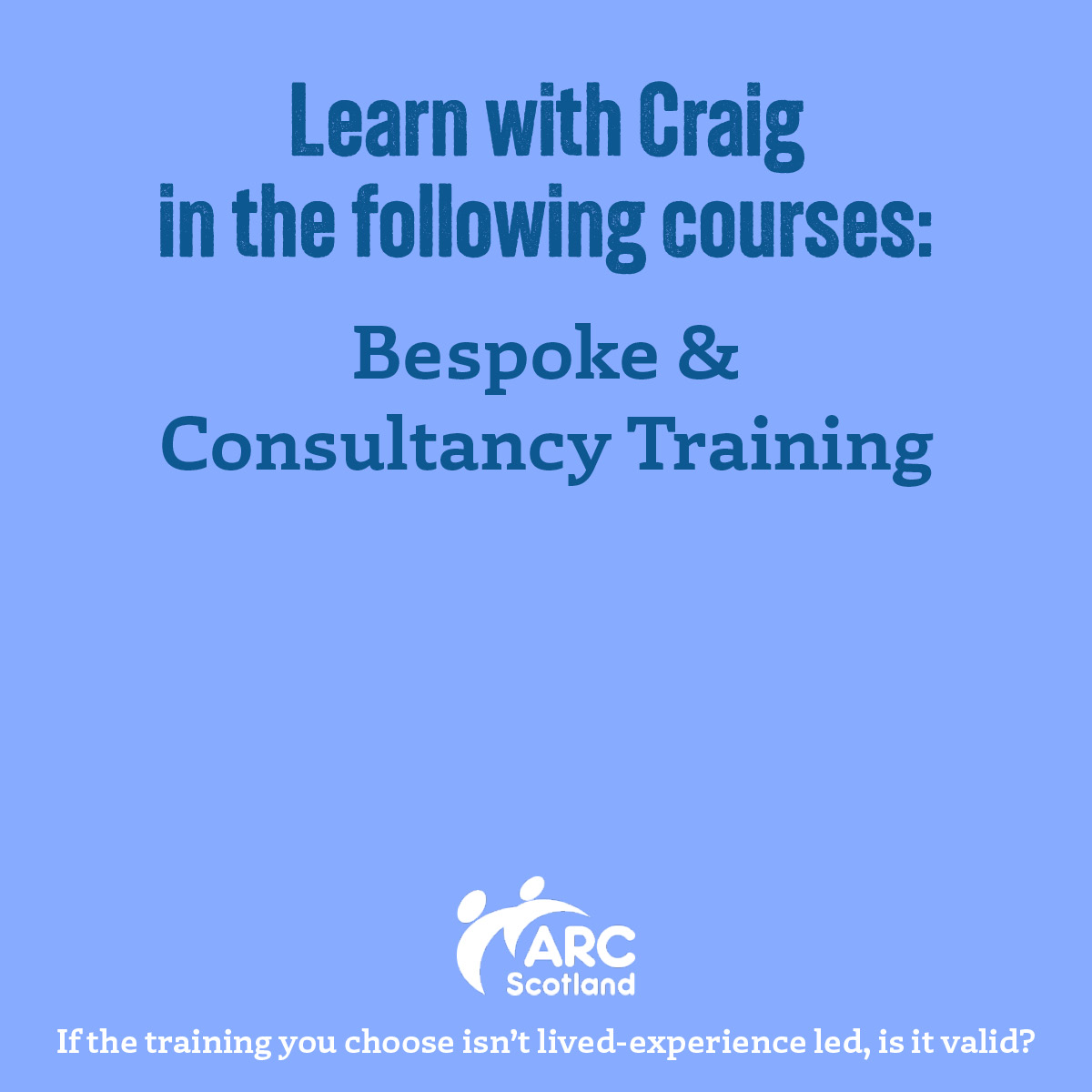 👀 Looking for training that captivates and creates real change? 👀

Meet Craig, a calm, compassionate ARC Associate who tirelessly shares, educates and challenges on behalf of others.