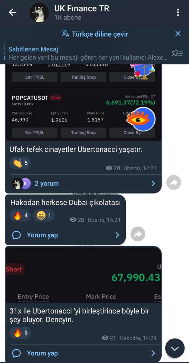 UKFinancee's tweet photo. UBERTONACCI yaşatır 🎬💵

Shitcoinlerin sadece çıktığı altcoin sezonunda bitcoin tepesindeki işlemler ve altcoin operasyonlariyla adeta çığır açıldı grupta

Operasyonlarimiza bakmayı ve UBERTONACCI destek dirençlerini ücretsiz bir gün deneme sürümüyle kullanabilirsiniz.

#Bitcoin https://t.co/NV8vY4mHKe