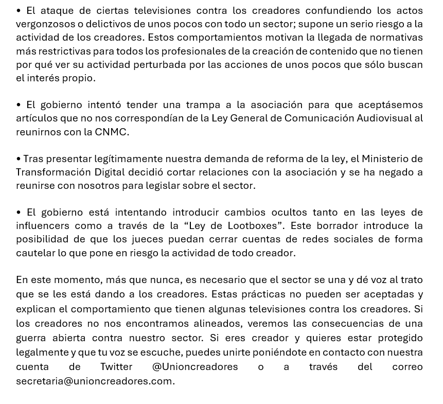 Unión Española de Creadores tweet media