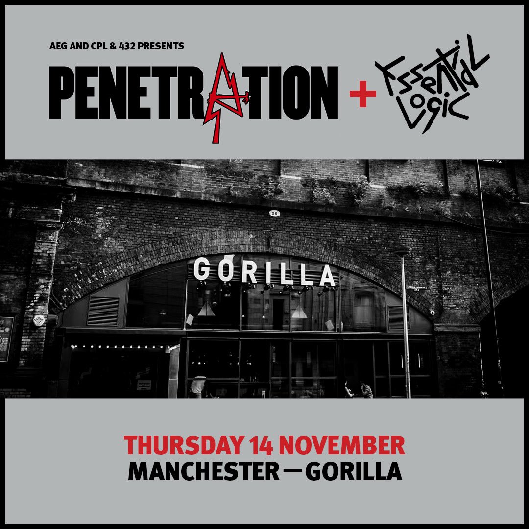 logic_essential's tweet photo. Glasgow you were amazing! Thank you for the perfect first show. #Manchester we’re coming for you! 🦍 See you on stage at 7:30pm ❤️🎷
.
Tickets: https://t.co/kowR1D28Sv 🎟️ 
.
#essentiallogic #penetration #manchester #gorilla https://t.co/7Dhb6sz0cU
