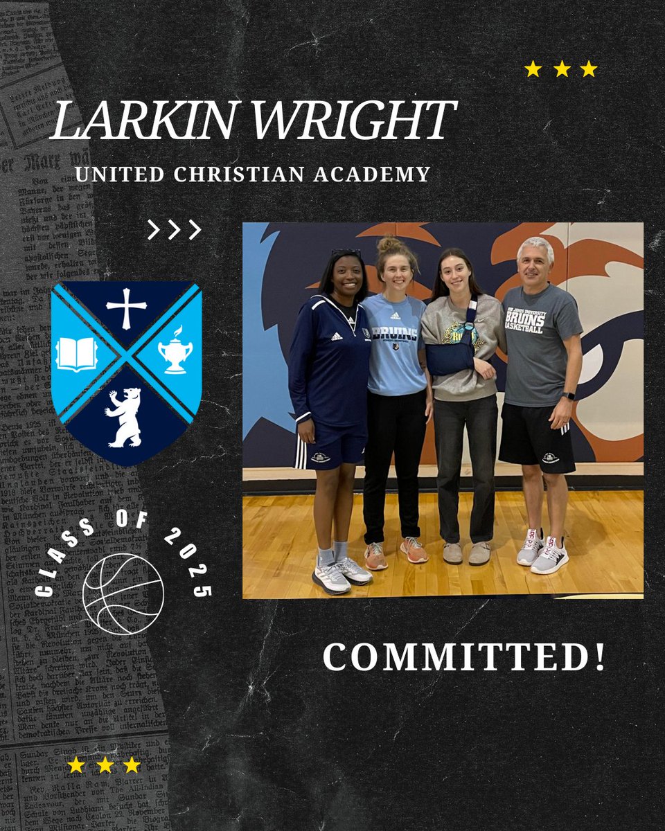 AftonFog's tweet photo. Congratulations to @LarkinWright01  for her commitment to @BJUBruinsWBB in the 2025 class! A hard-working kid who is just scratching the surface of her potential. Excited to be able to watch her continued development at the next level! https://t.co/0J1D2wS1ma