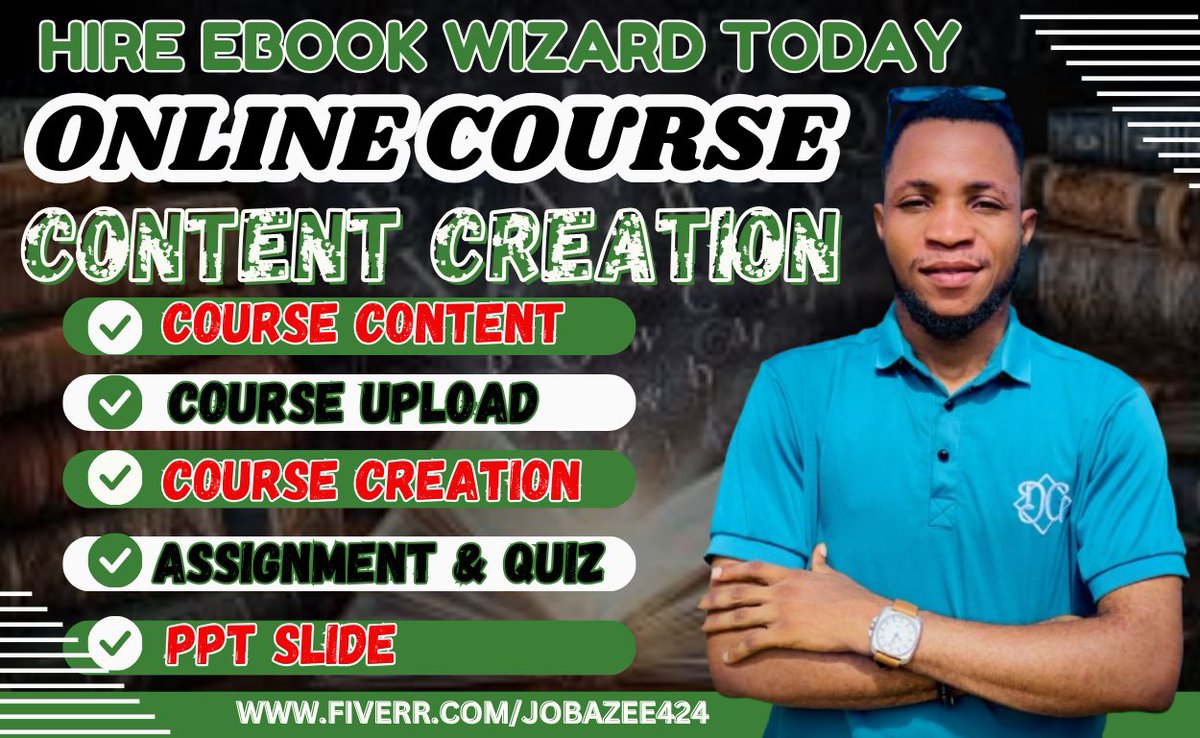 TaiwoObaze3505's tweet image. I will create online course content training lesson plan course creation zeep.ly/eNJCD #CourseCreationExpert #OnlineCourseBuilder
#DigitalLearning #TrainingDesign #ContentCreation
#OnlineEducation #EdTech #InstructionalDesign
#ElearningDevelopment #LessonPlanning