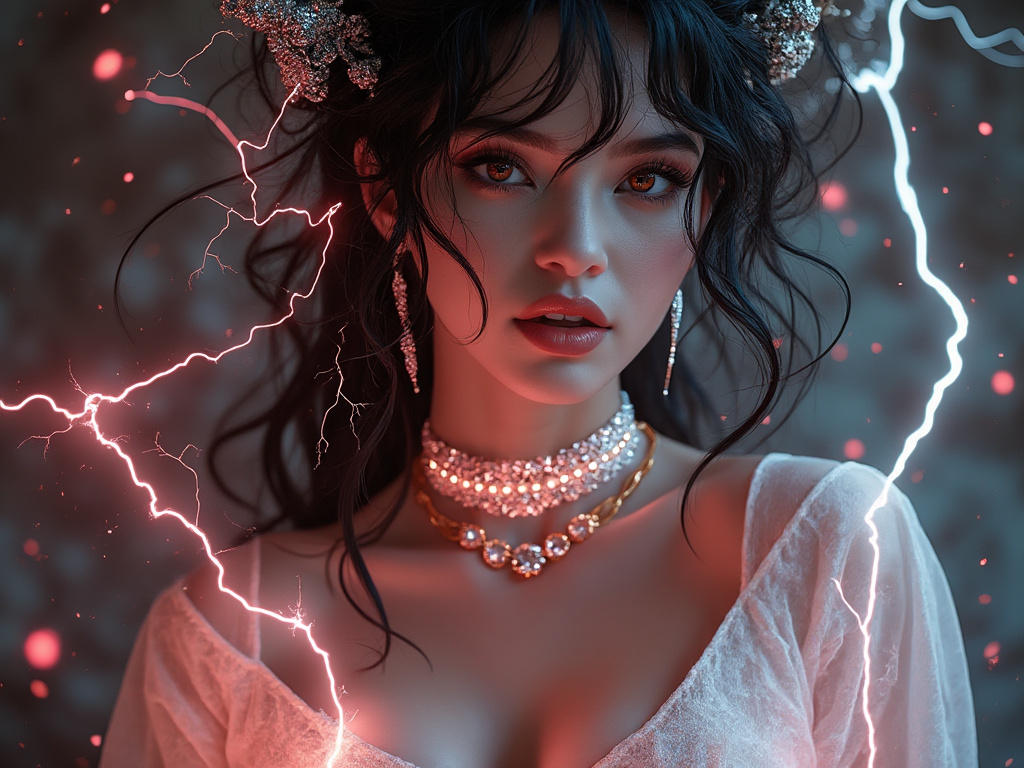 dainiusex7's tweet photo. "Electric Enchantress: The Storm’s Muse"
#LightningQueen #ElectricElegance #StormyBeauty #AIart #AIArtwork #AIイラスト https://t.co/7oqXldbZFB