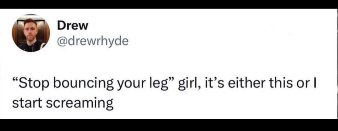 Where are my fellow leg bouncers