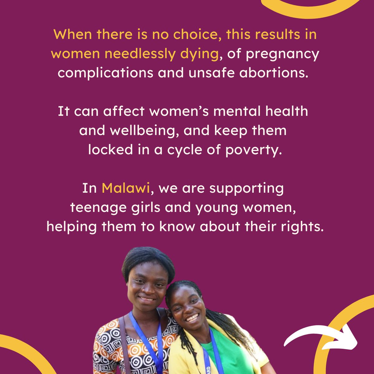 WCF_UK's tweet photo. All women, all around the world, should have the right to choose if and when they have children.

All women should have the right to have control over their bodies, health and future.

All women should be able to access healthcare, including abortion and family planning services. https://t.co/laXAXO0Whk