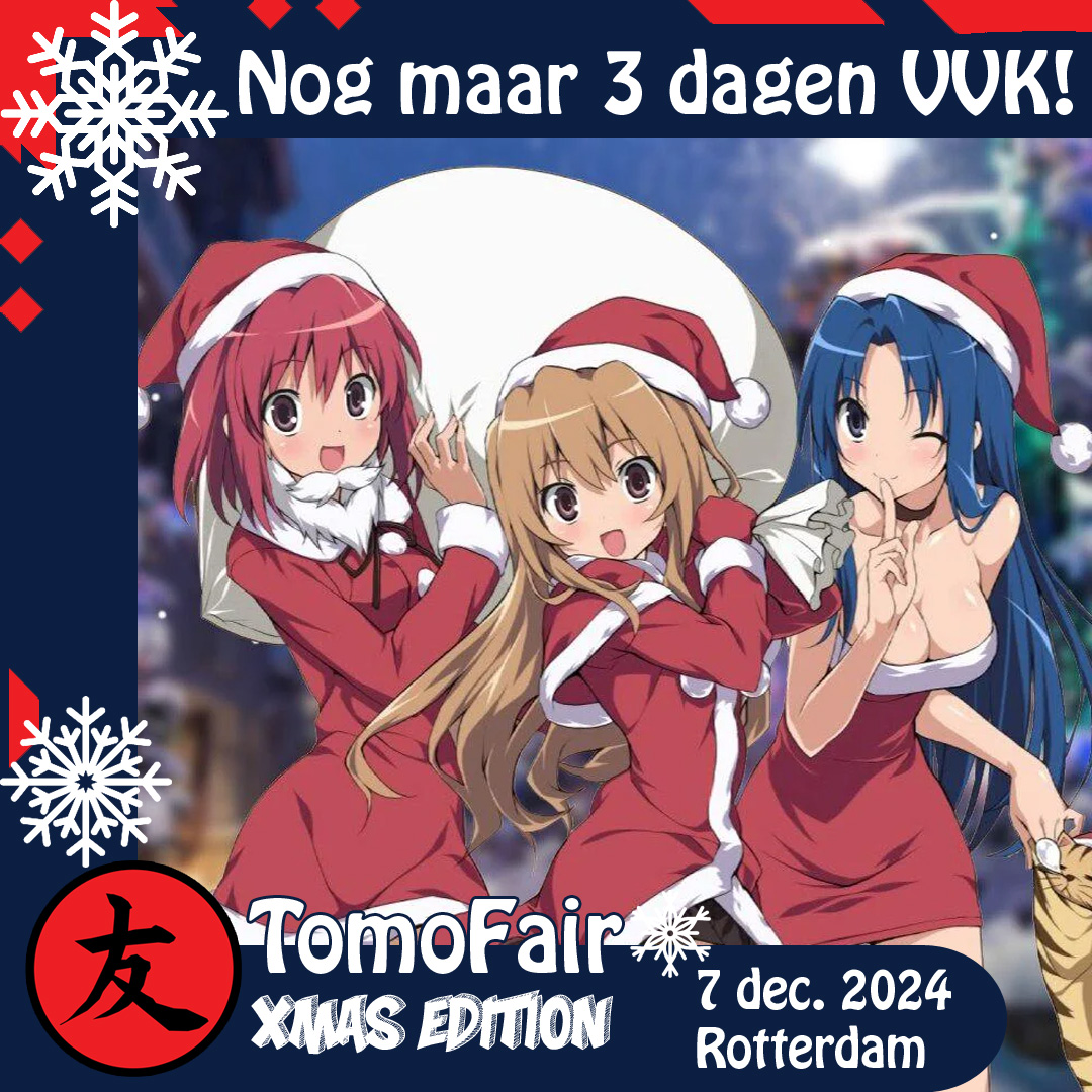 tomoconventie's tweet photo. Nog maar 3 dagen! Nu zijn TomoFair tickets nog €13,99, overmorgen €19,99 want dan stopt de pre-sale korting. Wie moet er nog snel een ticket halen om mee te gaan naar Rotterdam op 7 dec?
https://t.co/jNRhjwNvid – Tickets NU €13,99 !
https://t.co/E8H0FRrZqg https://t.co/KT3N2PJJHn