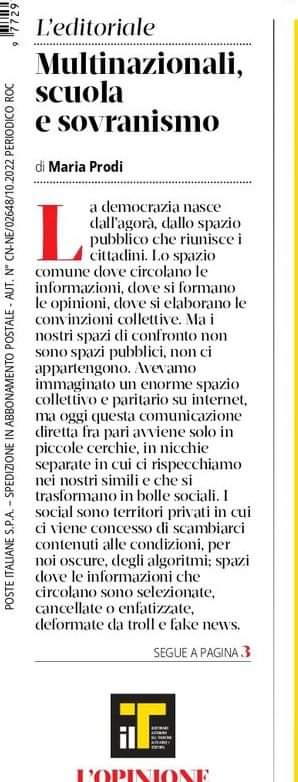 mariaprodi's tweet photo. Sovranisti inginocchiati davanti alla potenze finanziarie globali. Difendono i confini dai poveracci sui gommoni. Ma svendono il terreno simbolico la comunicazione, la libertà di pensiero e di parola. Permettono al monopolista spaziale di dirci di cacciare la nostra magistratura. https://t.co/dLpxT5QHVD