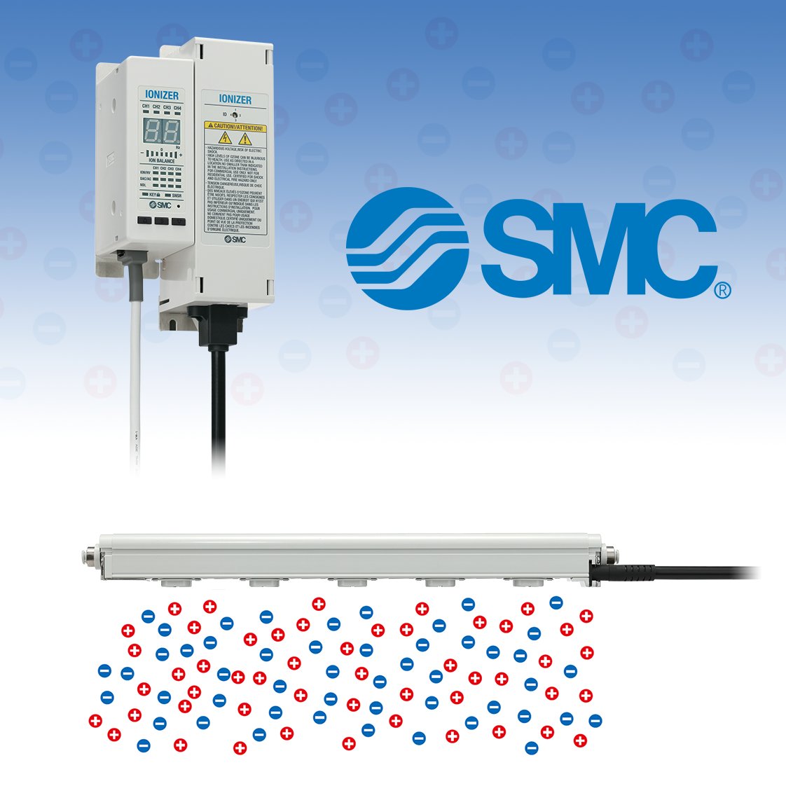 SMCCorporation's tweet photo. Bar #ionizers apply a curtain of #static #neutralizing #ions up to 2500mm wide for large treatment areas. IZS models integrate a bar, controls, and high voltage power supply into one package.
Check out more info https://t.co/6SxOyB1htZ https://t.co/GXAfANhEN5