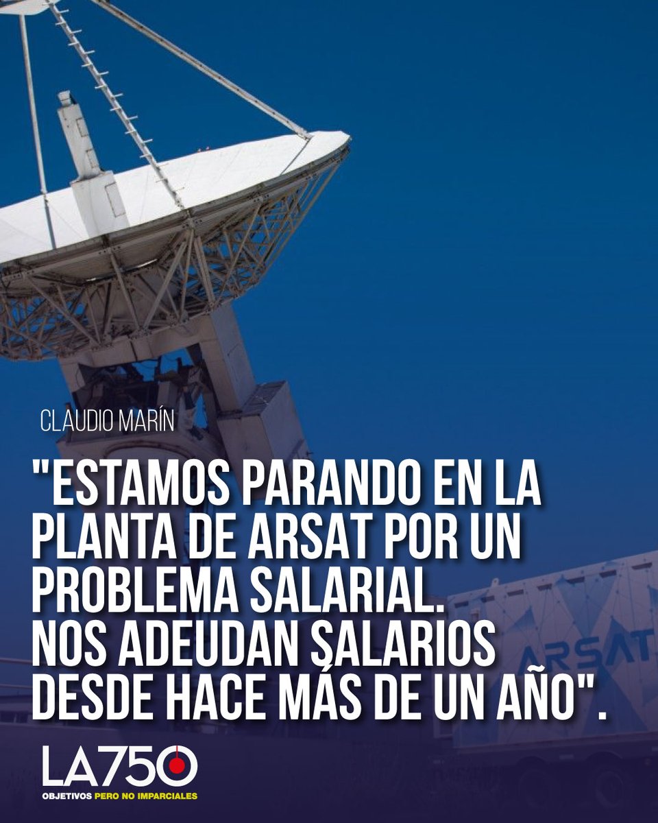 VHMok's tweet photo. 🚨Gremio de las Telecomunicaciones marcha desde las 11 hs. por aumentos salariales adeudados en ARSAT.

"Desde el Gobierno nos dijeron que no va a haber ningún tipo de corrección salarial. Nos da a entender que quieren que la empresa deje de funcionar", comunicó en @AM750 Claudio Marín, Secretario general de FOETRA, sindicato de las telecomunicaciones.

#ARSAT #Paro #Movilización #AM750