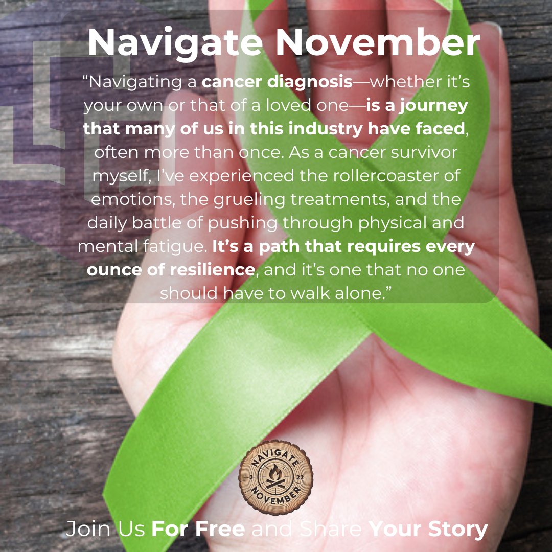 ConvoInsurance's tweet photo. Navigate November – Standing Together, Building Resilience
Facing a cancer diagnosis demands strength—and a supportive community.
Let’s share our journeys and uplift one another. Join Free Here: https://t.co/RBeUDkCMAh #NavigateNovember https://t.co/46cGkgHiyZ