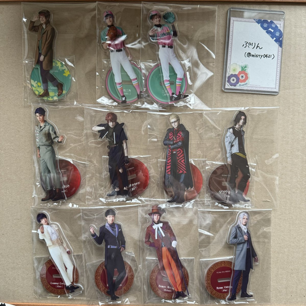 misty0421's tweet photo. 【交換】エーステ フォーライ アクリルスタンド アクスタ 劇中劇 MIX公演 ミックス

譲→咲也 綴 至 三角 一成 九門 十座 太一 臣 左京 莇 紬 丞 誉 東 ガイ

求→⑤天馬1 
　　⑥万里1 密∞

🌸⑤天馬は⑥の万里か密含む交換のみ。

郵送希望。
お気軽にお声掛けください。よろしくお願い致します。 https://t.co/EfO415PiSC