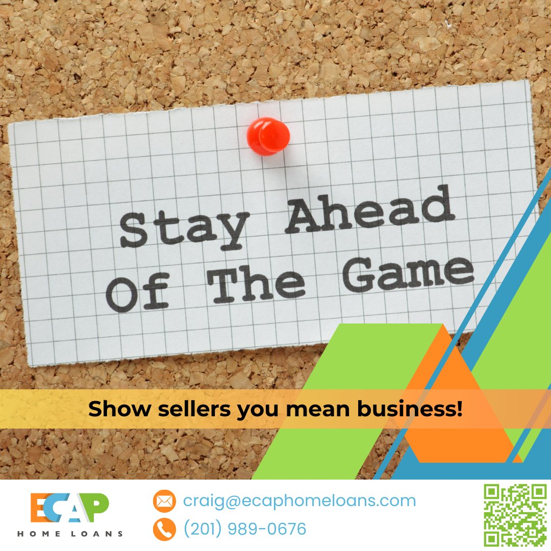 EcapHomeLoans's tweet image. 🔒📄 Strengthen your home offer with a pre-approval! Show sellers you mean business! Learn more here: e-caphomeloans.com/labruno-craig
#LoanPilot #eCapHomeLoans #MyHomeBuyerAdvisor #HomeLoansMadeEasy #DreamHomeJourney #MortgageTips #HomeownershipGoals #FirstTimeHomeBuyer #MortgageExpert