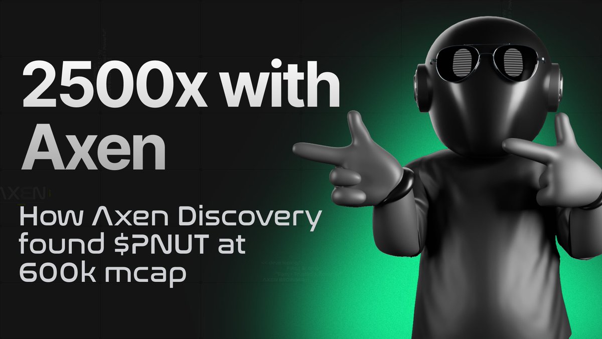 Axenlabs's tweet photo. $PNUT just hit a massive $1.6B market cap 🚀

One of our community members invested just $50 early on, using the Axen Discovery Bot to spot $PNUT at a $632k market cap.

That $50 turned into an incredible $125,000 with a 2500x return 💰

This is what’s possible with early discovery.

The Axen Discovery Bot uncovers high-potential projects before they hit the mainstream, helping you find life changing opportunities.

Don’t miss the next one -https://t.co/6yMBI6p9Pd