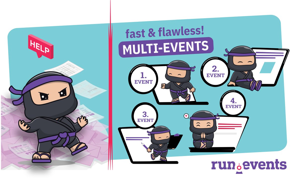 runeventsEMP's tweet photo. 🥋 Got multiple events to juggle? No problem for Event Ninja! 💨

Event Ninjas use https://t.co/RKgHFrxzqM to handle check-ins, schedules, and real-time updates across multiple events.

Let us show you how easy multi-event management can be: https://t.co/oRextpTOFF

#RunEvents https://t.co/CAM5Ui720F
