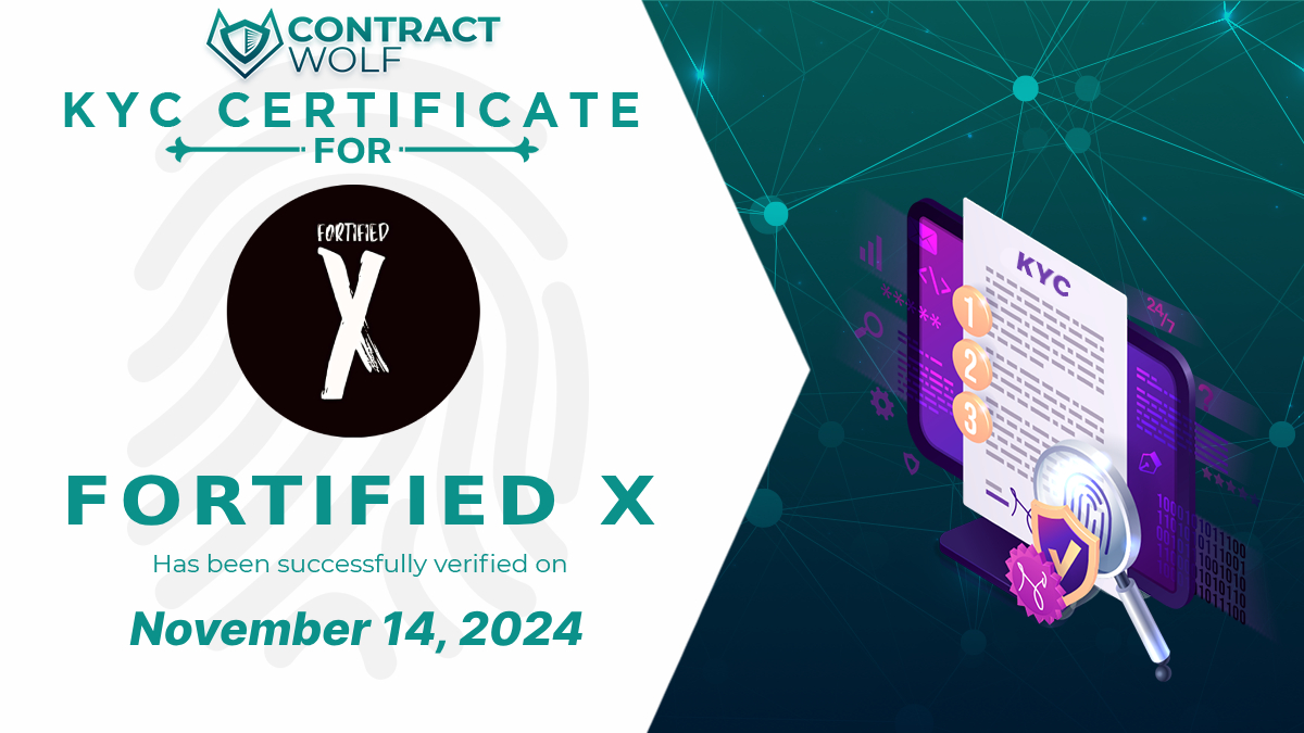 ContractWolf (@contractwolf_io) on Twitter photo ContractWolf gladly announces the completion of KYC for <a href="/x_fortified/">Fortified X</a>
Request a quote
contractwolf.io/audit
๐กCheck the full KYC report
contractwolf.io/projects/fortiโฆ
#ContractWolf #SmartContract #SecurityAudit ContractWolf gladly announces the completion of KYC for <a href="/x_fortified/">Fortified X</a>
Request a quote
contractwolf.io/audit
๐กCheck the full KYC report
contractwolf.io/projects/fortiโฆ
#ContractWolf #SmartContract #SecurityAudit