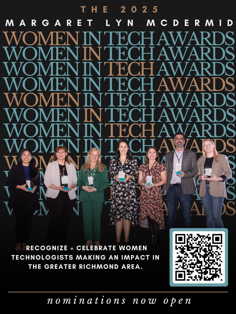 RVAWomenInTech's tweet photo. Women in Tech 2024 - View the conference photos here: https://t.co/eEy3hiKX4b. Be sure to tag us as you share your favorite moments!

Nominations for the Margaret Lyn McDermid Women in Technology Awards are now open!  Learn more: https://t.co/qGYz3vl5VE

#womenintech https://t.co/gmoEh7I8l7