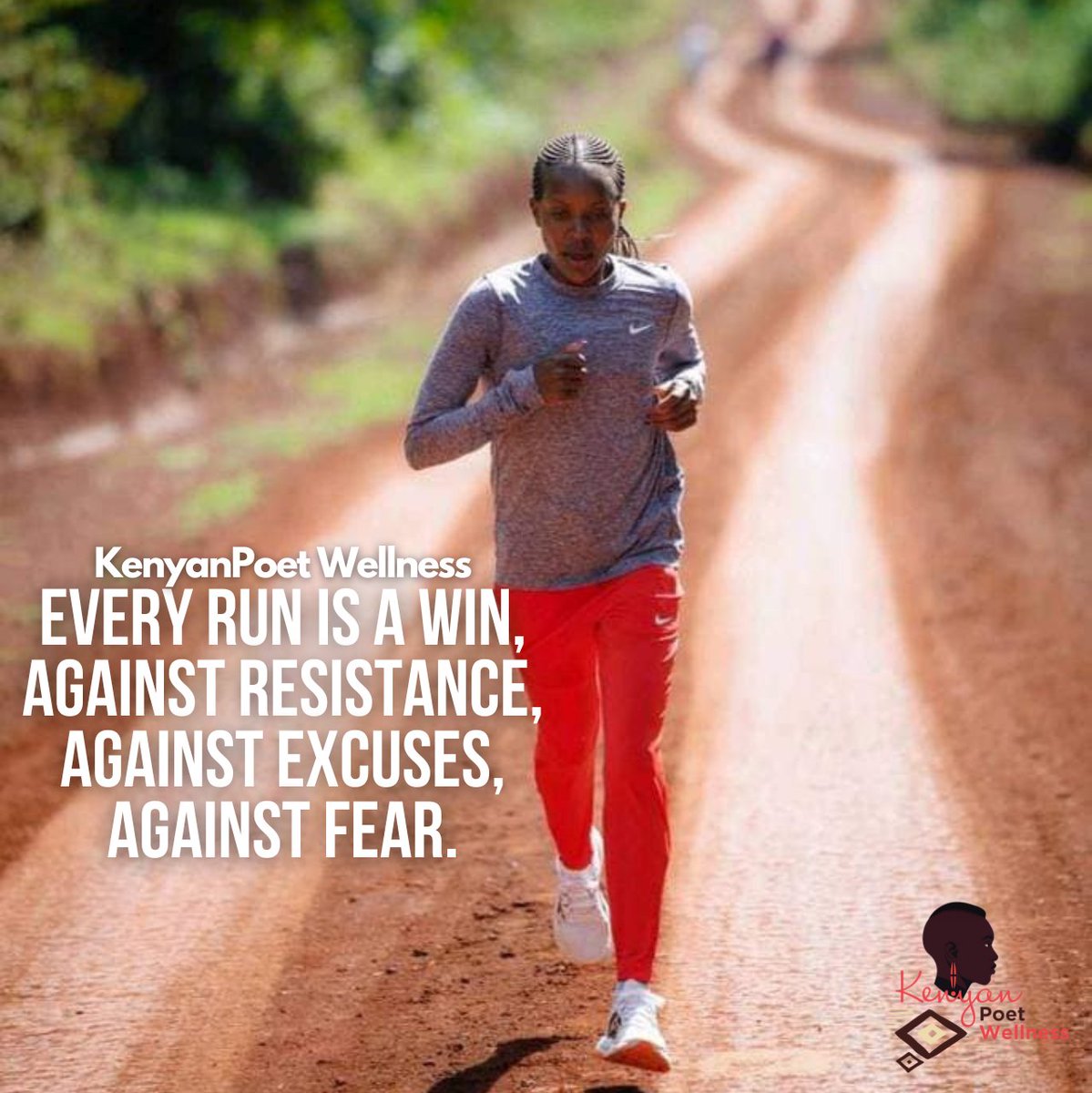 KP_Wellnes's tweet image. Quote of the day: ☎ #ThrowbackThursdays 📼

Every run is a win,
against resistance,
against excuses,
against fear.

📷 Credit: @faithkipyegon 

#inspiringhumanstorun #KenyanRunners #KenyanRunningCommunity #Run #Running #inspiringhumanstorun #RunninginKenya #Run #RunningQuotes