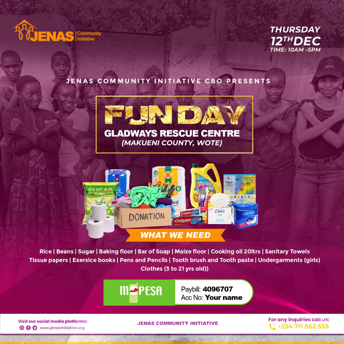 JerusaNyaboke's tweet image. Slide 1: Had a successful event in April.
Slide 2: Planning another event to celebrate an early Christmas 12th Dec. 
Feel free to join us and give donations 🙏