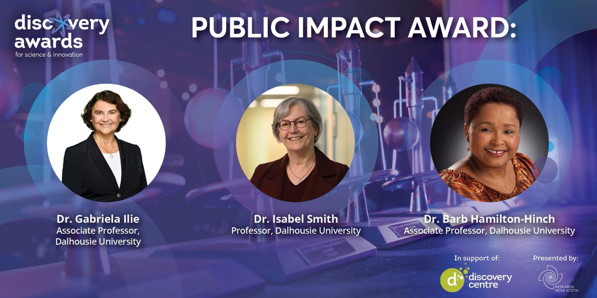 Research Nova Scotia (@_researchns) on Twitter photo We are looking forward to the #DiscoveryAwards tonight to celebrate so many talented researchers and innovators in Nova Scotia.
Weāre proud to present the Public Impact Award and recognize the finalists whose work has improved the lives of Nova Scotians.
<a href="/DiscoveryCntr/">Discovery Centre</a> We are looking forward to the #DiscoveryAwards tonight to celebrate so many talented researchers and innovators in Nova Scotia.
Weāre proud to present the Public Impact Award and recognize the finalists whose work has improved the lives of Nova Scotians.
<a href="/DiscoveryCntr/">Discovery Centre</a>