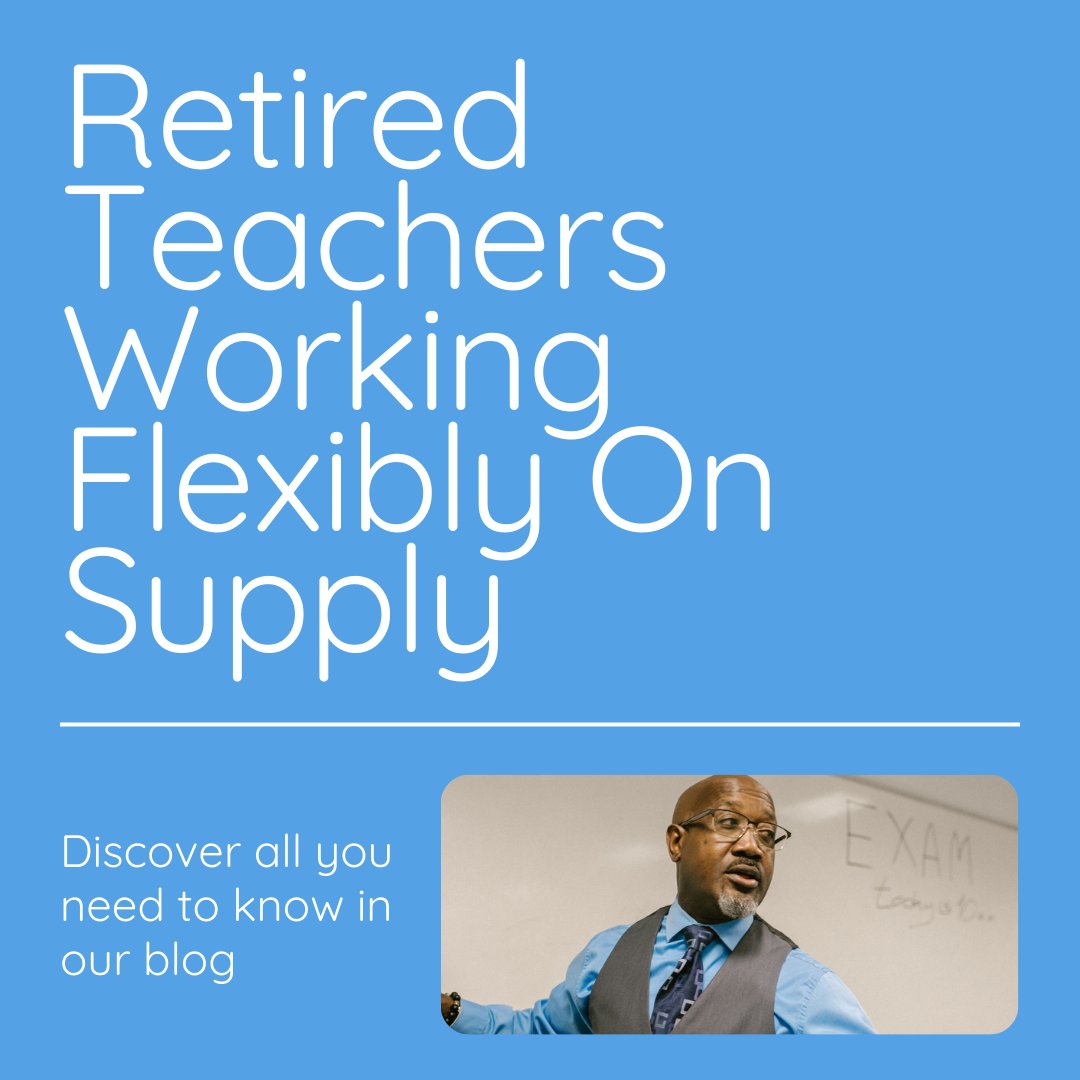 4myschools's tweet photo. Find out how retired teachers are finding rewarding roles working in supply in our latest blog.
Retired Teachers Working Flexibly On Supply | 4myschools Teacher Recruitment

#4myschools #blog https://t.co/2r79btDJgh