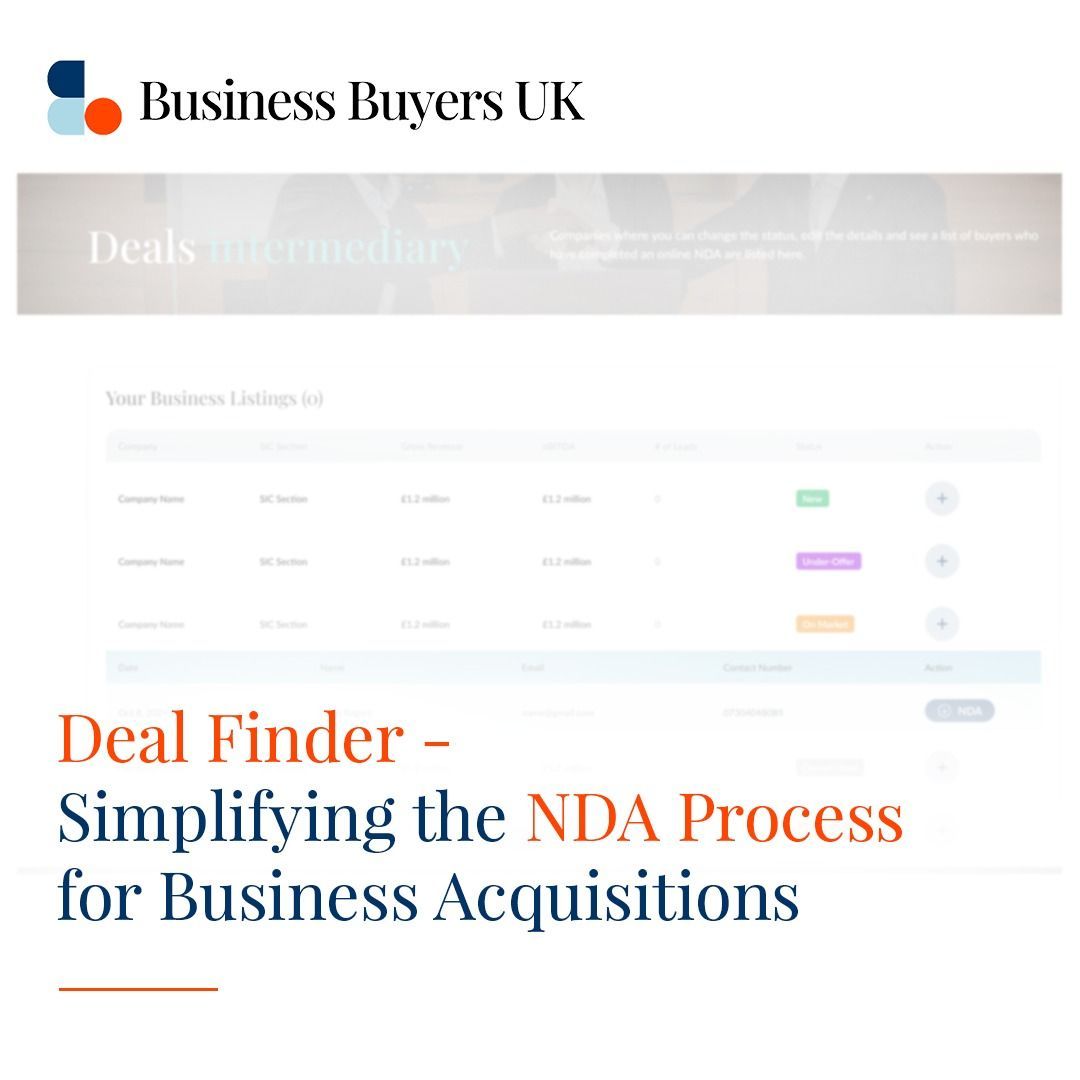_businessbuyers's tweet photo. Acquisitions are difficult enough without admin jamming the process.

We asked our audience about the biggest roadblocks in buying &amp; selling businesses. NDAs ranked high on the list.

On Deal Finder, we’ve built an easy, in-platform NDA process.

 #UKSellers #BusinessAcquisitions https://t.co/F6wVoHFtmy
