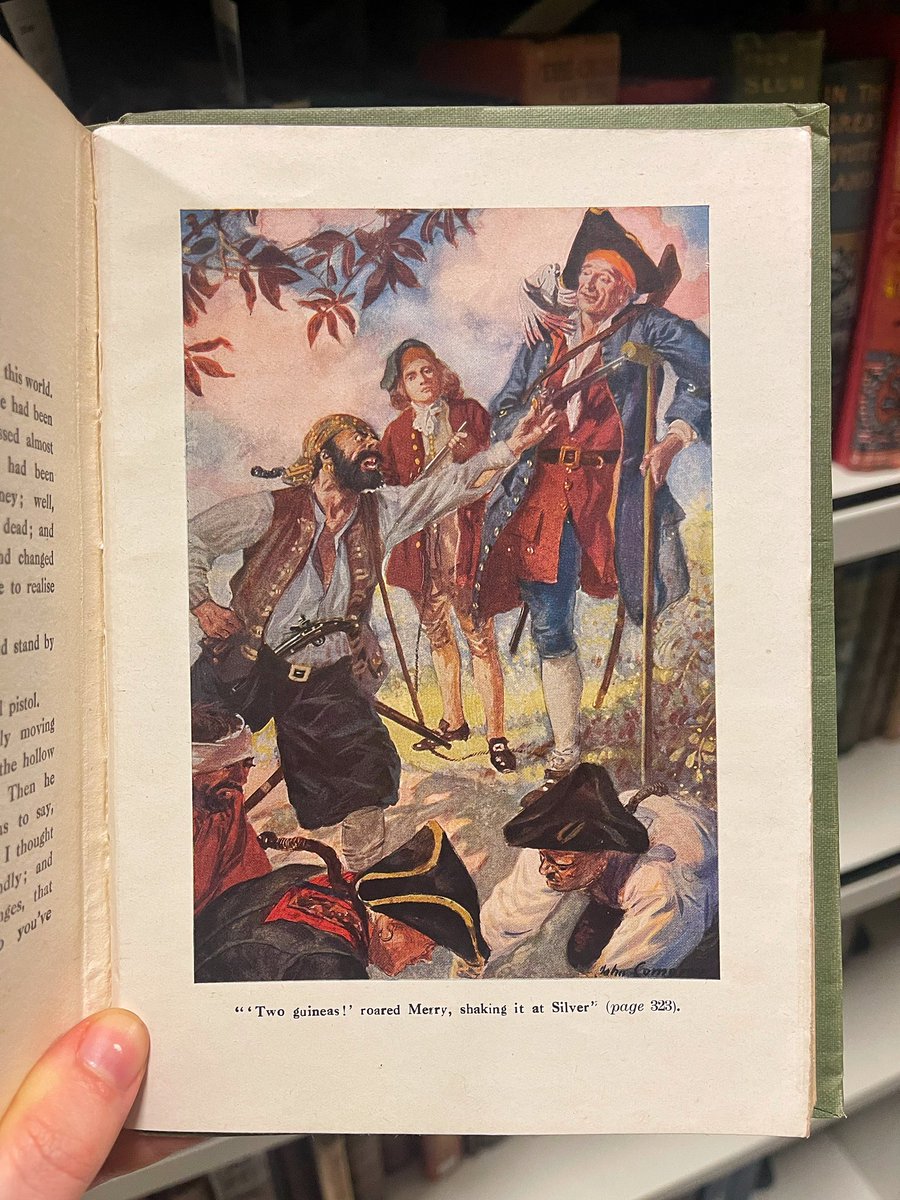 UniRdg_SpecColl's tweet photo. Today we’re celebrating Robert Louis Stevenson’s ‘Treasure Island’, first published on this day in 1883! Here’s our 1915 edition of the book, with map and illustrations inside. 

[Children’s Collection 823.8 STE]

#TreasureIsland #OnThisDay https://t.co/wU1DR3PYCi