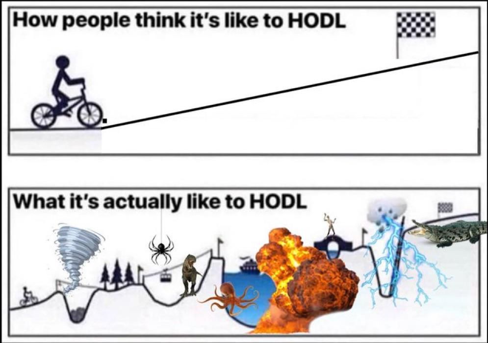 🚴‍♂️ #HODL Journey: What people think it’s like vs. what it’s really like! 😂

🏁 Start ➡️ 🌪️ 🕷️ 🧗‍♂️ 🦑 💥 ⚡️ 🐊 ➡️ 🏁

Only the brave survive! 💪

#Crypto #Bitcoin #HoldOnForDearLife #CryptoJourney #Hodl