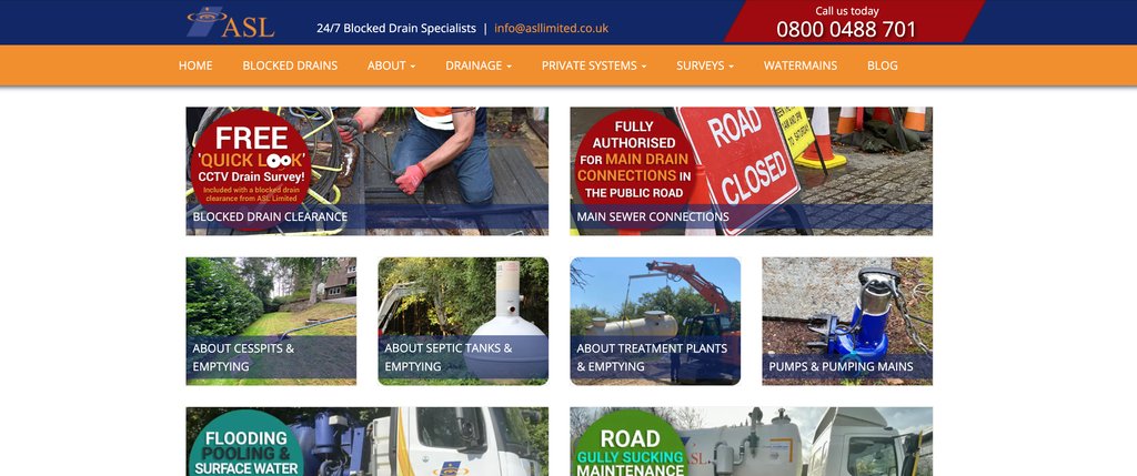 ASLDrainage's tweet photo. We have been updating the ASL Limted website &amp; invite you to take a look and let us know your thoughts. 

If you have questions about drainage but would rather speak to a real human being rather than read a website, do give us a call on 0800 181 684. 

https://t.co/aXQk72i7Oj https://t.co/hyNP5kyfuN