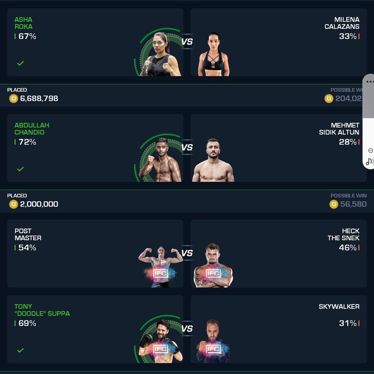 KingApolloTPK's tweet photo. Just saying, I might know a thing or two π
6/6 on picks so far on the @KarateCombat app #kck3 https://t.co/hwHYK7AzkW