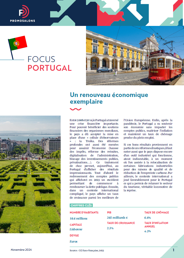 🌍 Dossier pays : saviez-vous que le Portugal est devenu un acteur incontournable sur la scène internationale des startups ❓ 
Avec plus de 2 700 startups, le pays attire chaque année desinvestisseurs du monde entier. Plus sur notre dossier complet : promosalons.com/focus-portugal/