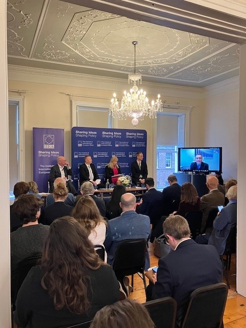 iiea's tweet photo. A busy @iiea building today with @Entirl and @DeptEnterprise for the panel discussion on what's on Europe (and Ireland's) horizon in terms of technology, trends and policies.  

Event is also livestreamed on YouTube: https://t.co/HDqzGRbDwY

#iieaevents #horizonscanning #strategicforesight